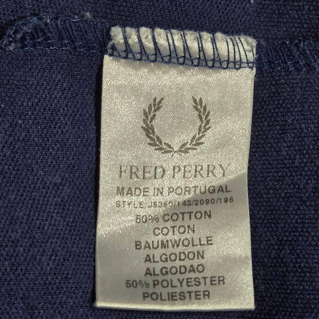 希少✨FRED PERRY 80s トラックジャケット　格子柄　ネイビー　L