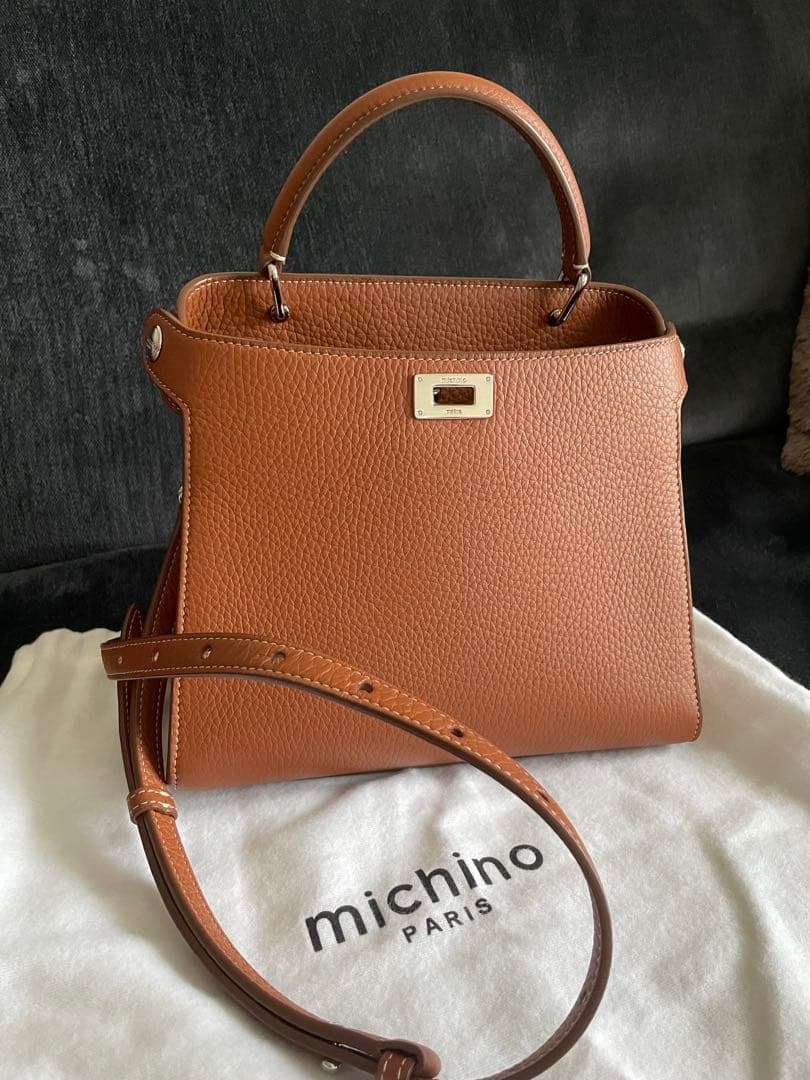 michinoparis ミチノパリ　ルテスミニ　ハンドバッグ　ゴールド　美品