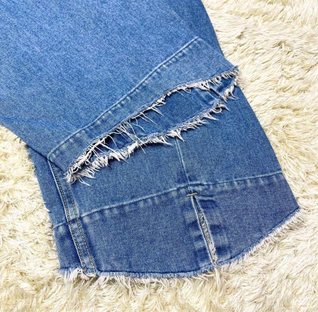 ★極美品★ADAM ET ROPE ルーズフィットアジャストデニム36