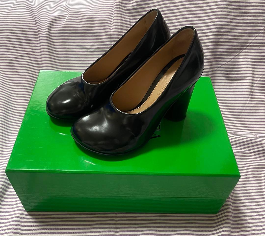 【中古】ボッテガヴァネタ　パンプス　黒　34サイズ　22センチ