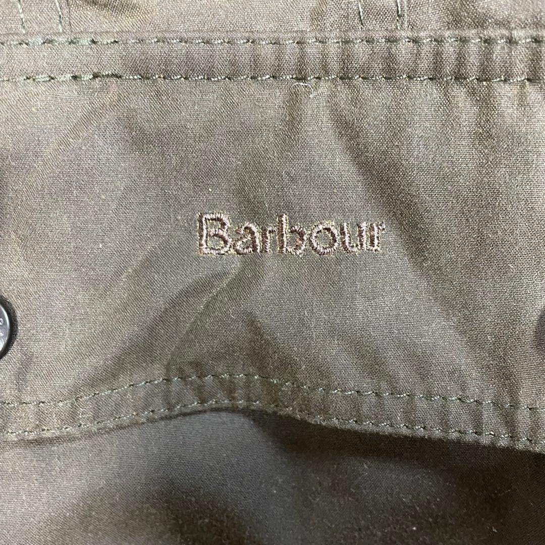 【美品】Barbour バブアー オイルドジャケット　ブルゾン　緑　英国製