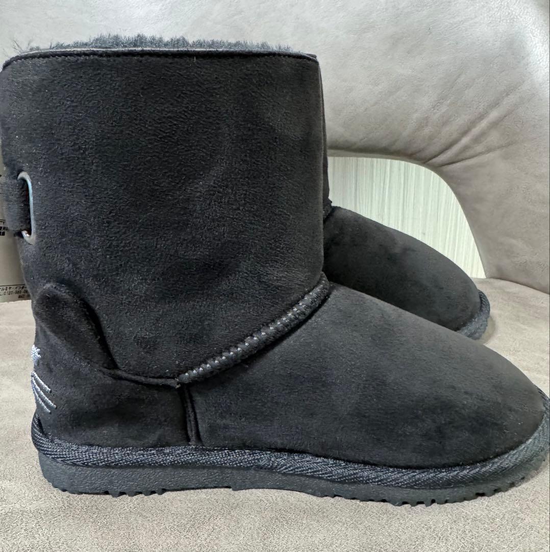 【未使用】ANNA SUI MINI 猫耳ブーツ 黒 22cm 箱無し