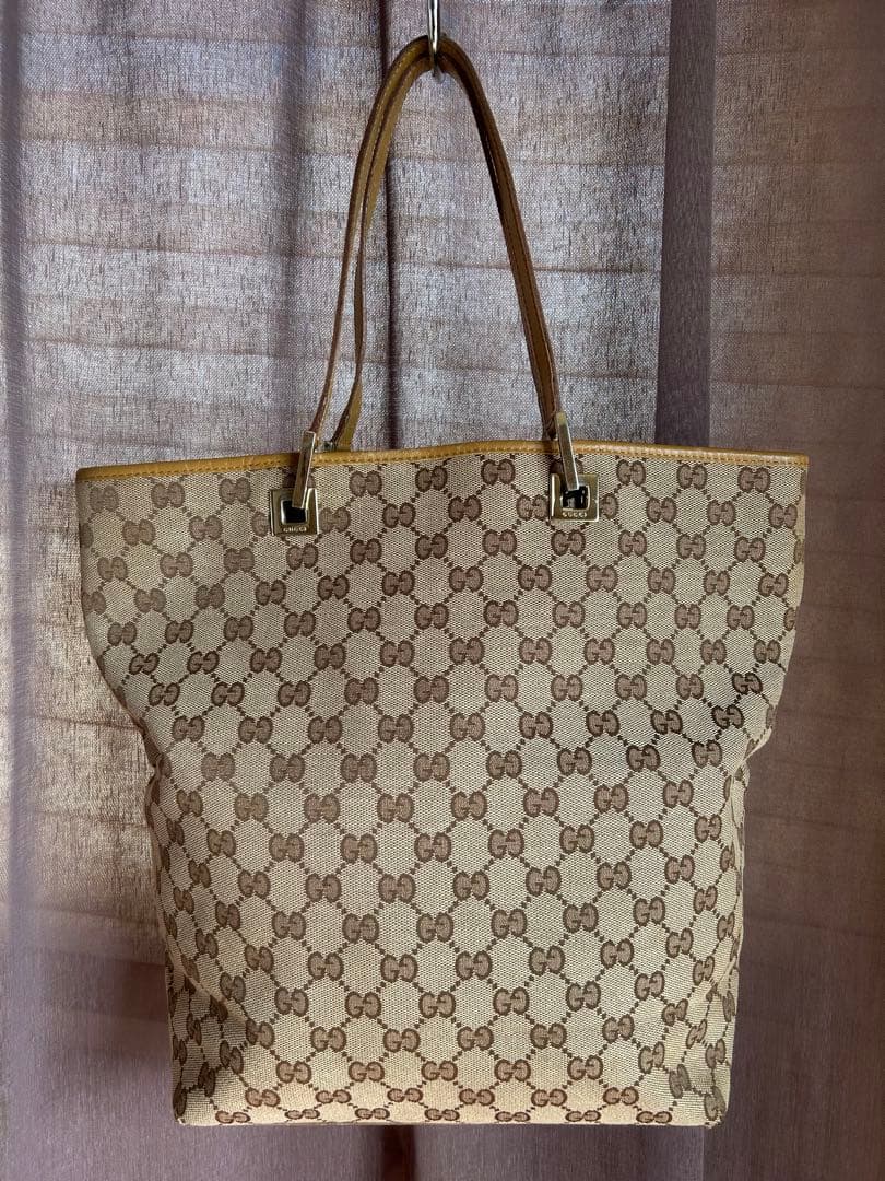 GUCCI GGパターン ハンドバッグ ベージュ