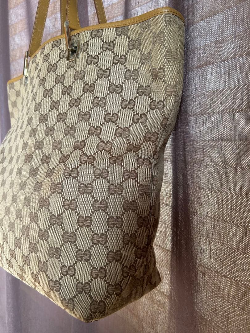 GUCCI GGパターン ハンドバッグ ベージュ