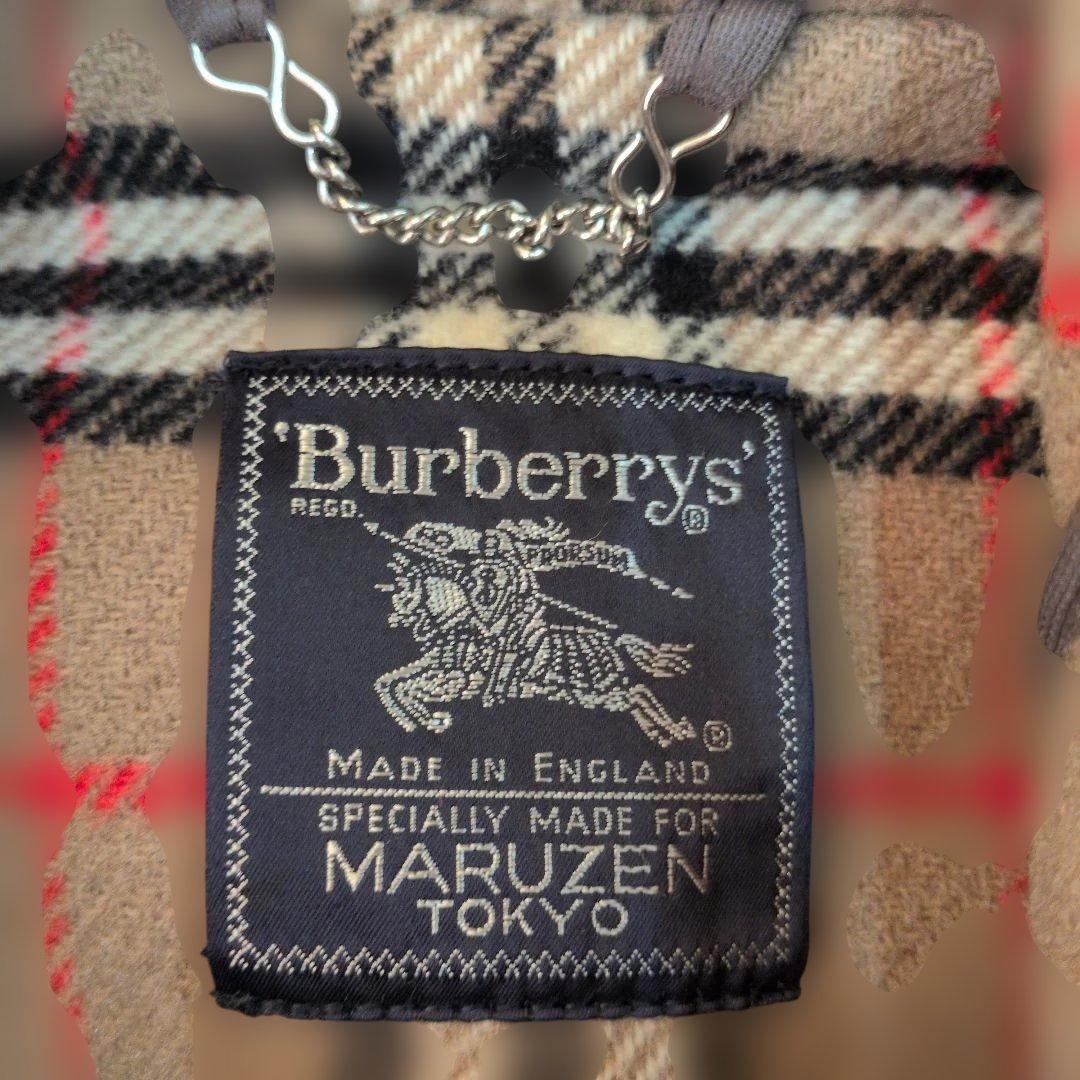 バーバリー　ノバチェック　ダッフルコート ウール キャメル　 L相当　英国製