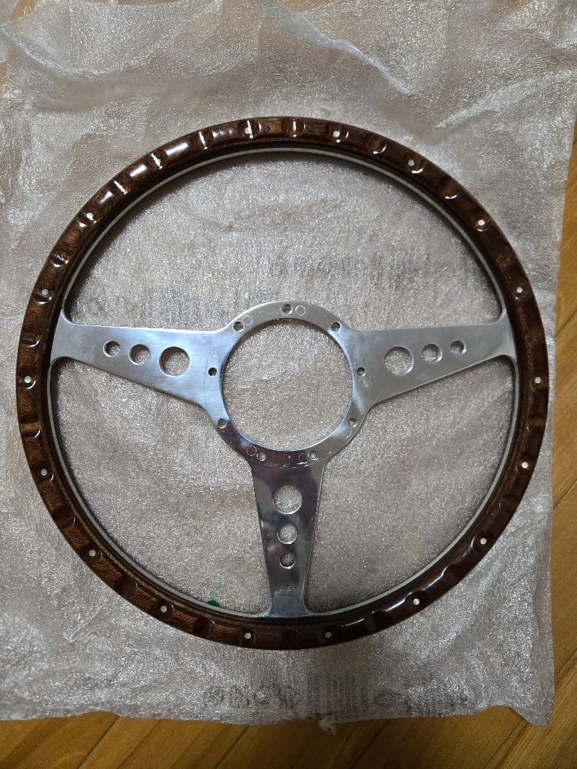 ばやさま専用　モトリタウッドステアリング　フラット　14インチ　超美品