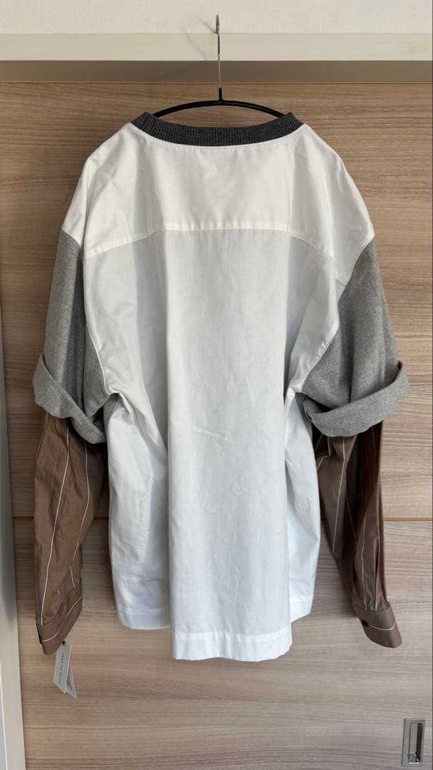 新品タグ付き　dries van noten メンズ　L レイヤードスウェット