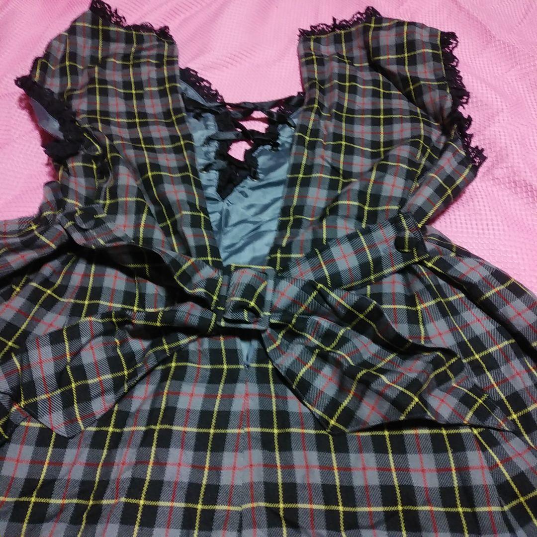 メタモルフォーゼ　チェック柄JSK　ブルマ付き　ロリータ　ロリィタパンク　メタモ
