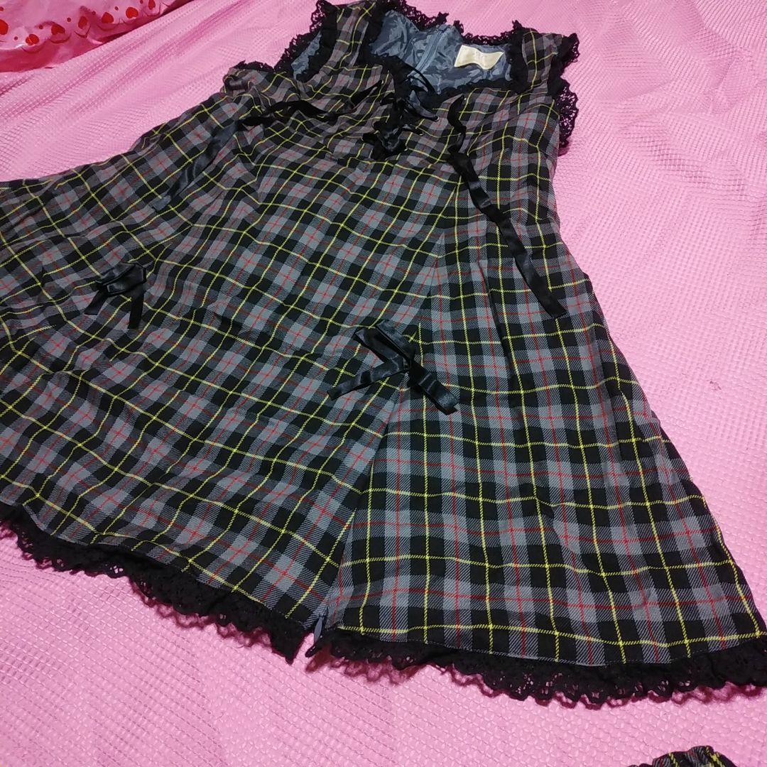 メタモルフォーゼ　チェック柄JSK　ブルマ付き　ロリータ　ロリィタパンク　メタモ