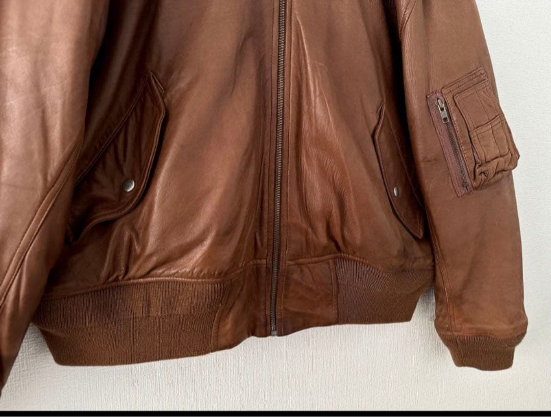 む*く様 超スペシャル 「希少サイズ XL」90s ラルフローレン レザー ジャ