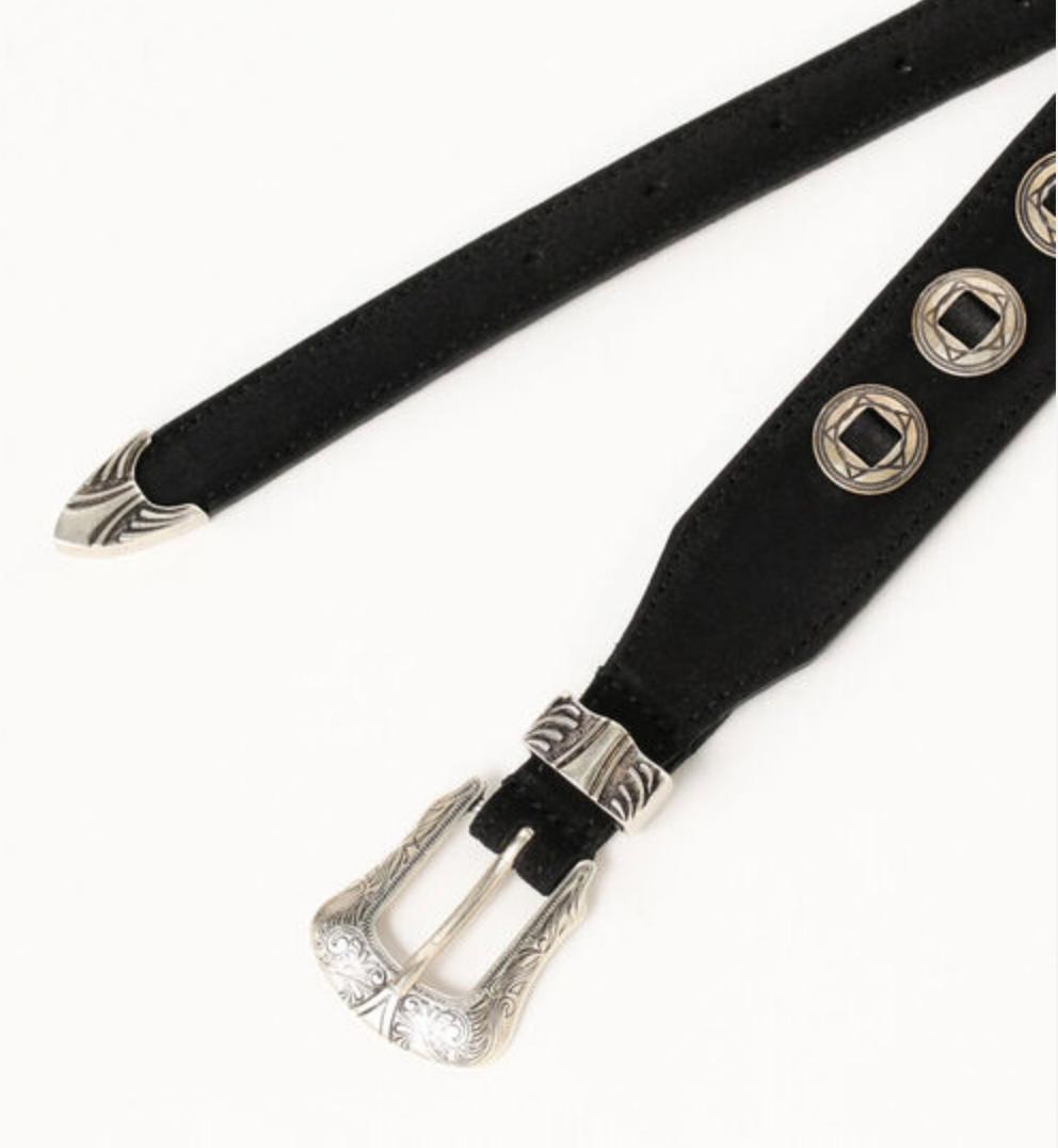 O LUTI コンチョベルト　ブラック　サイズ 85