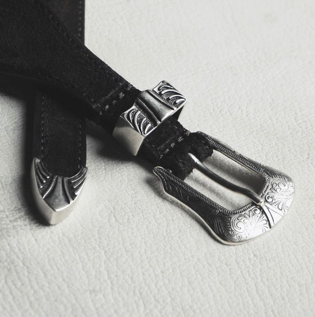 O LUTI コンチョベルト　ブラック　サイズ 85