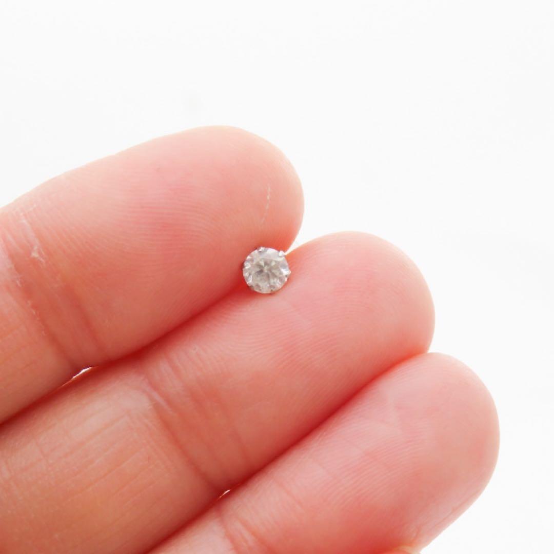 i*e様 Pt900 天然ダイヤモンド0.23ct 片耳ピアス ダイヤモンドピア