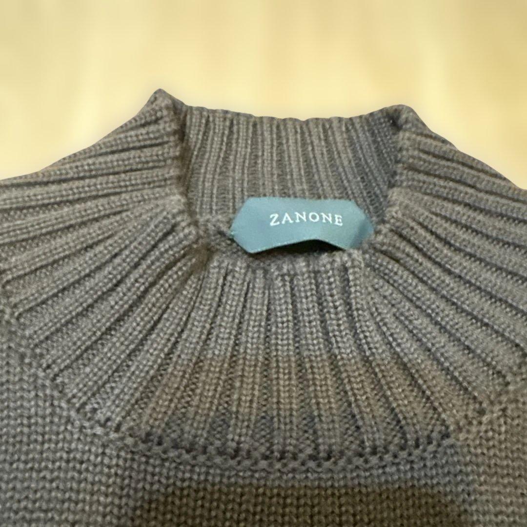 Zanone ザノーネ モックネック ニット ブラウン 美品
