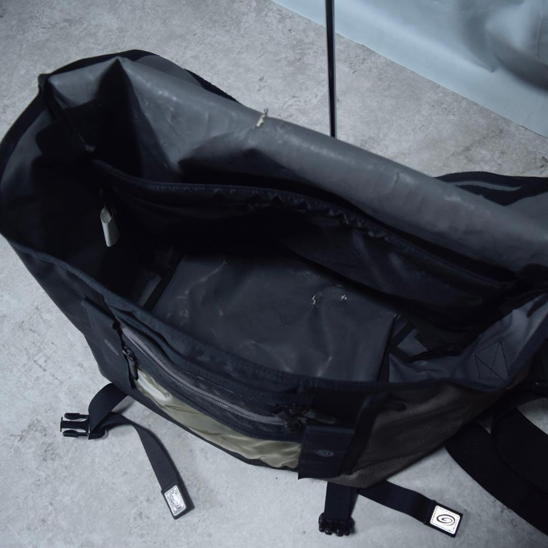 00s y2k TIMBUK2 大型メッセンジャーバッグ ブラック グレー