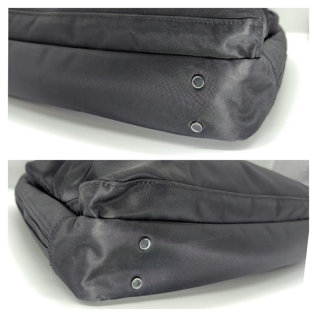 美品【PORTER／タイム】2WAYビジネス鞄■655-08298(ブラック)