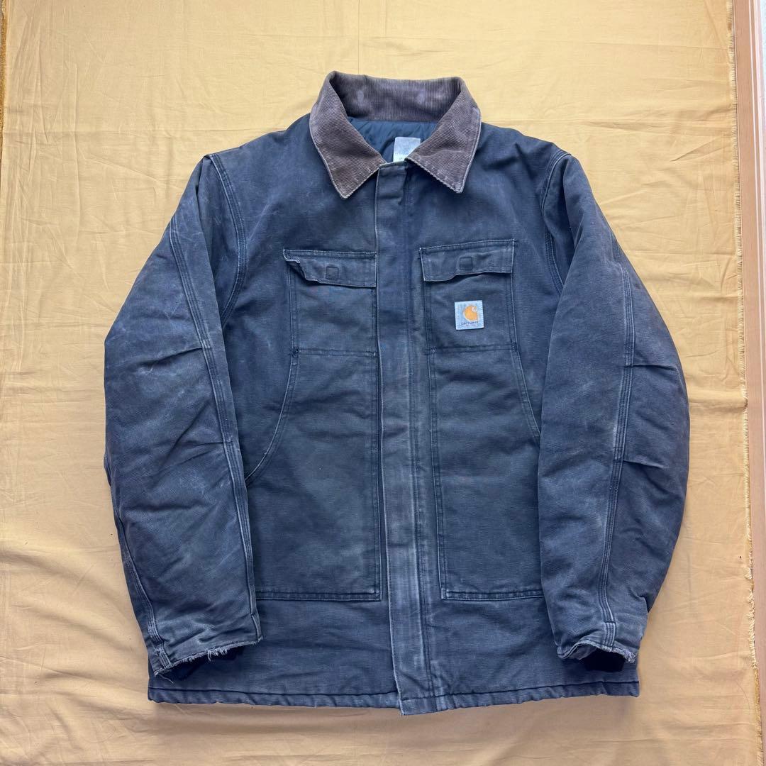 Carhartt USA製　トラディショナルジャケット　ブラック　フェード　ヒゲ