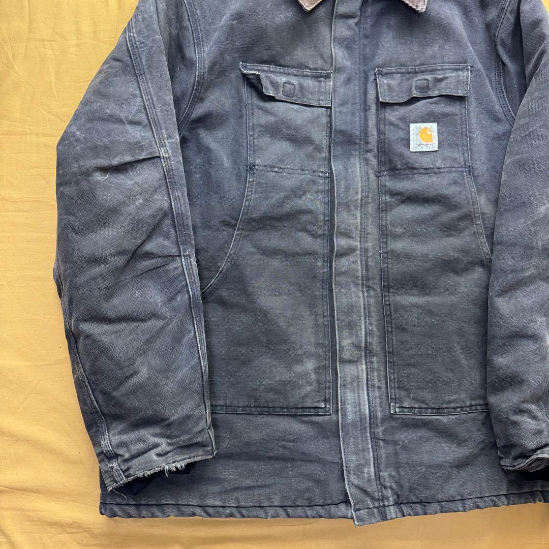 Carhartt USA製　トラディショナルジャケット　ブラック　フェード　ヒゲ