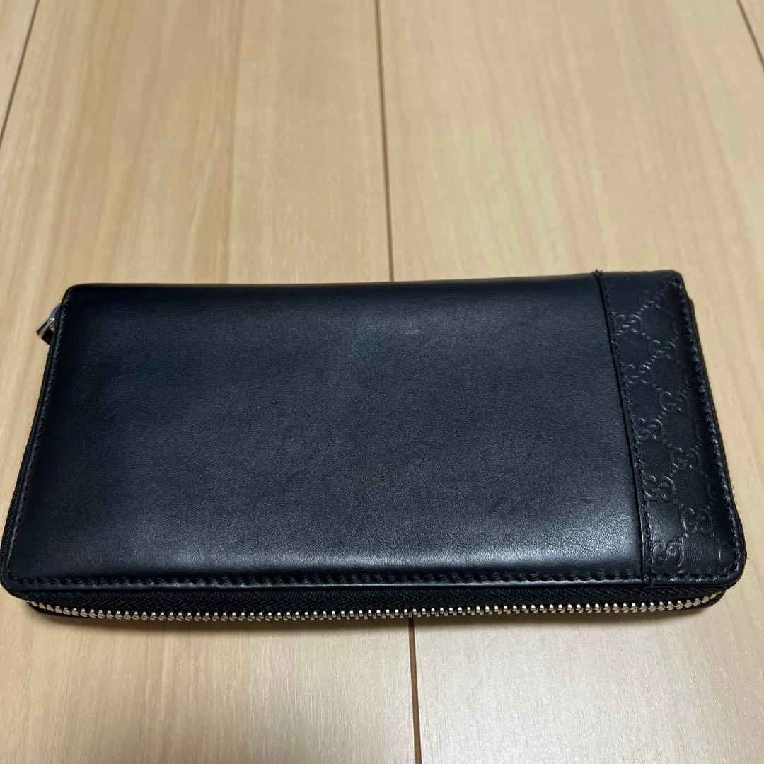 【美品】GUCCI ミストラル マイクロシマ GG シマ レザー 長財布