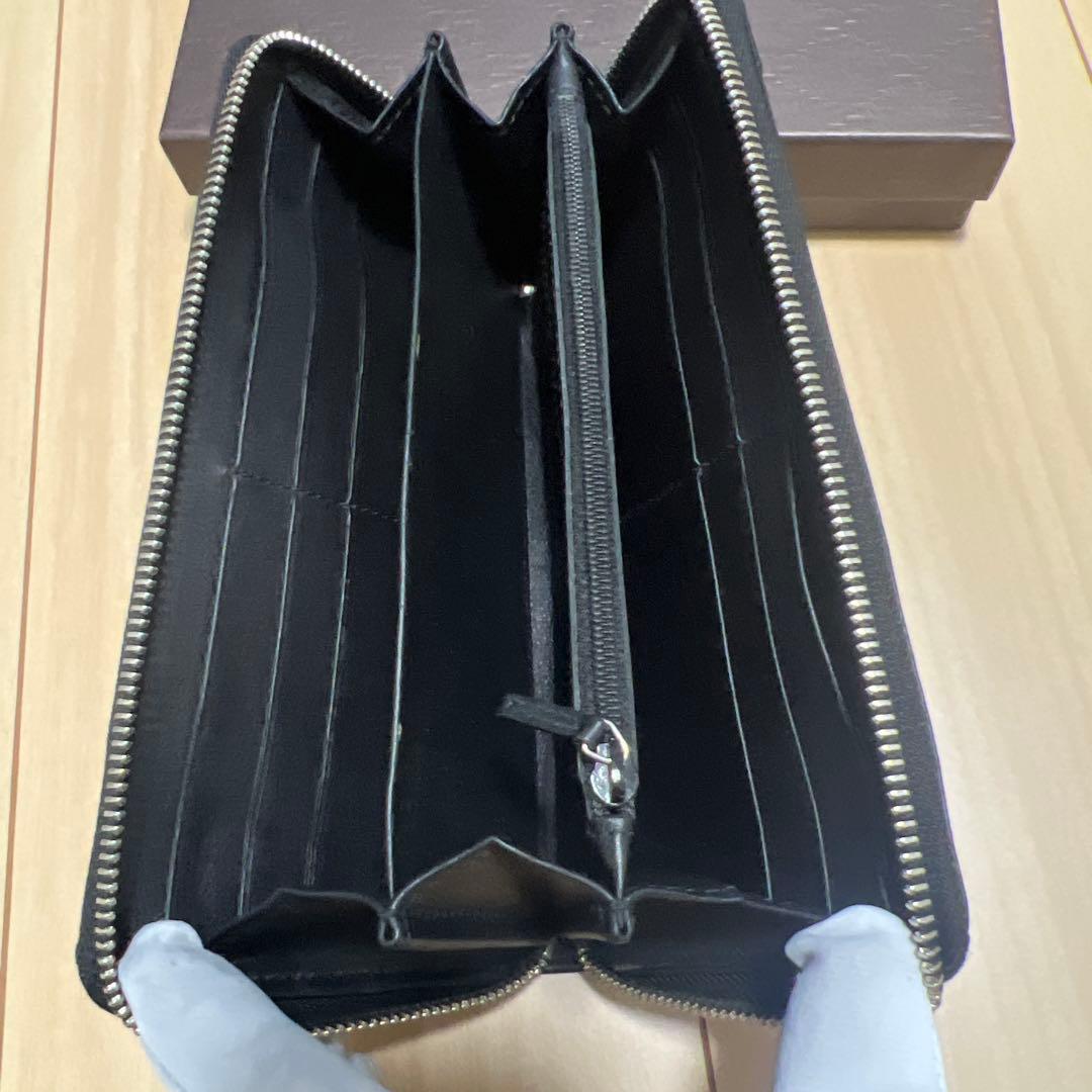 【美品】GUCCI ミストラル マイクロシマ GG シマ レザー 長財布