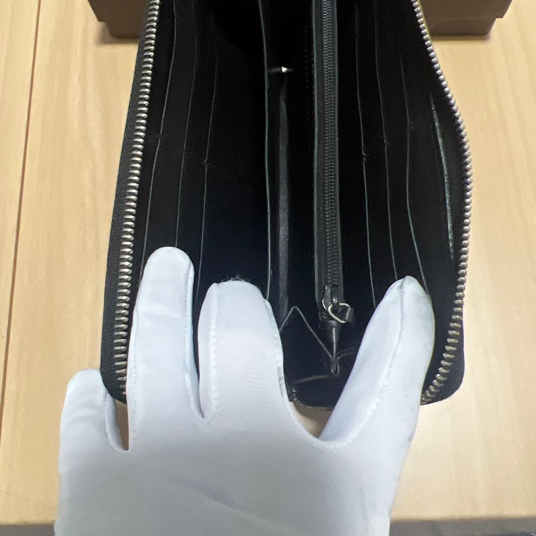 【美品】GUCCI ミストラル マイクロシマ GG シマ レザー 長財布