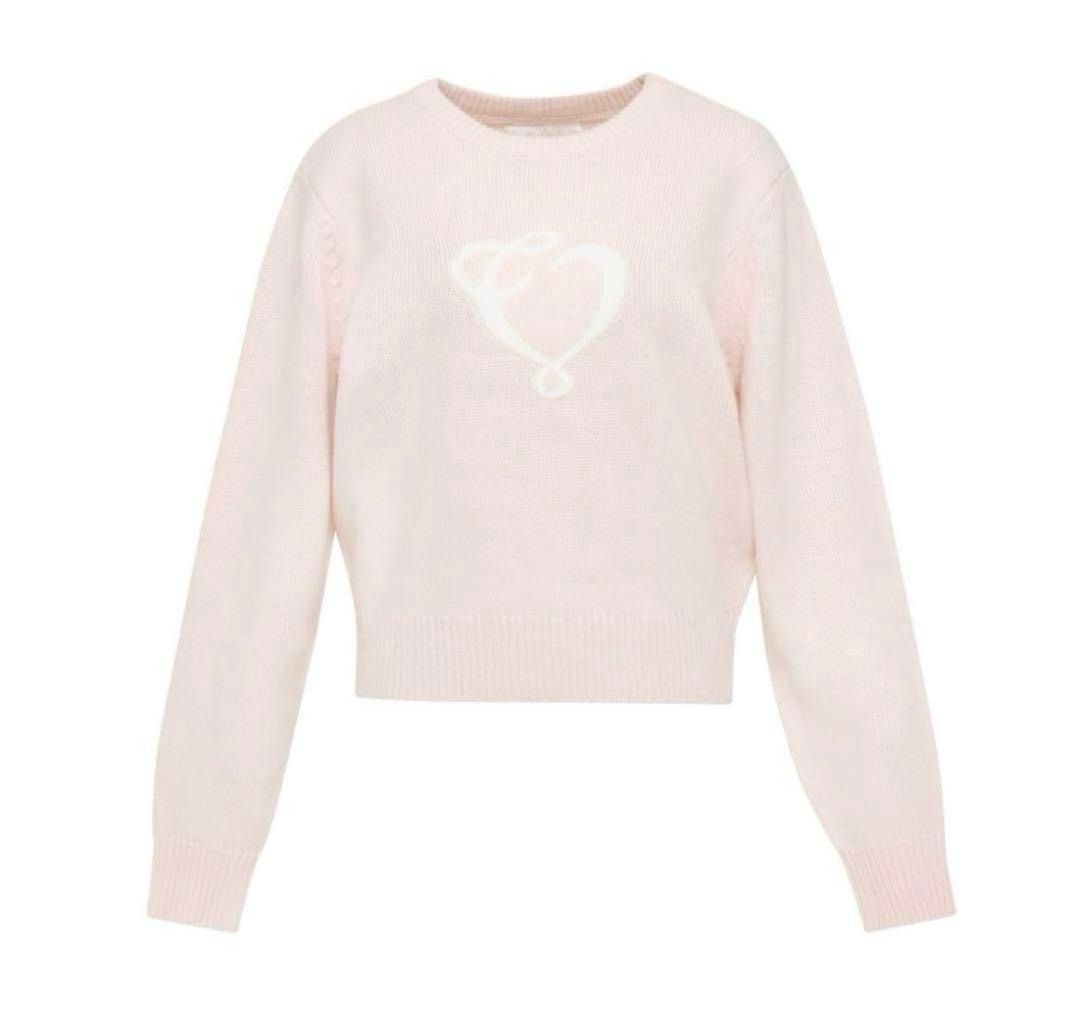 the virgins heart logo pink knit 伊勢丹限定