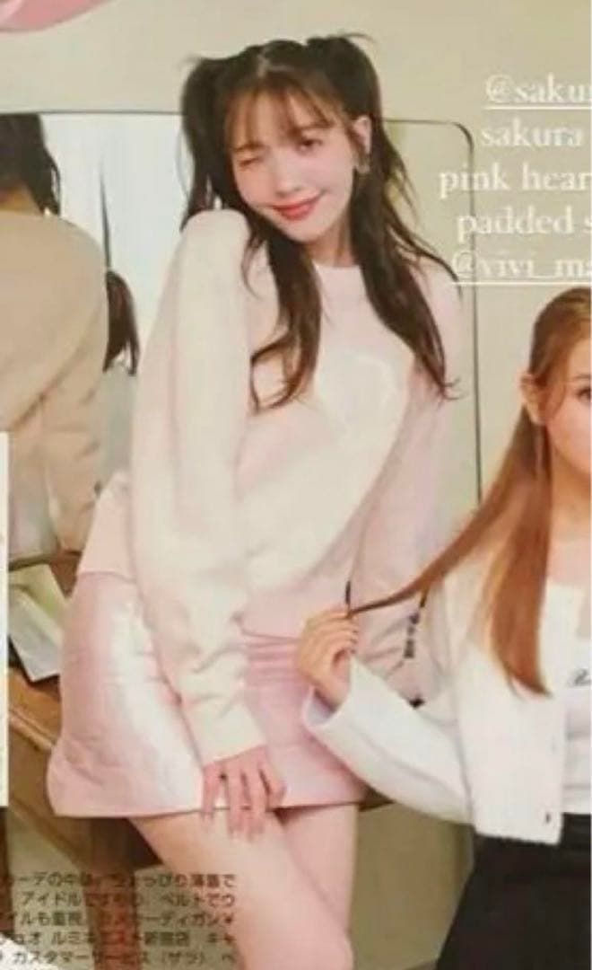 the virgins heart logo pink knit 伊勢丹限定