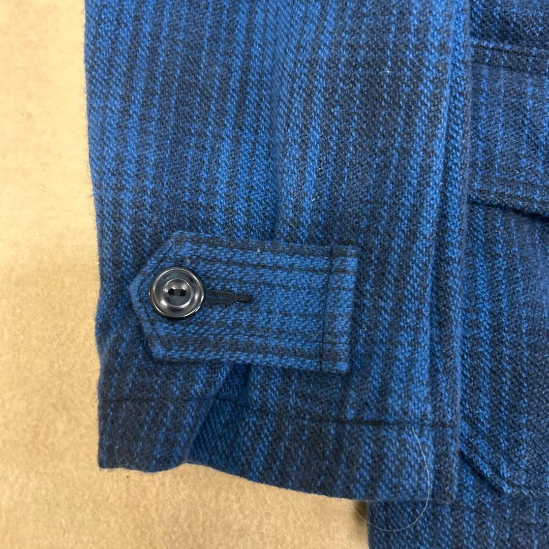 ドミンゴOMNIGODウールハンティングジャケット 4 青✖︎黒チェック美USED