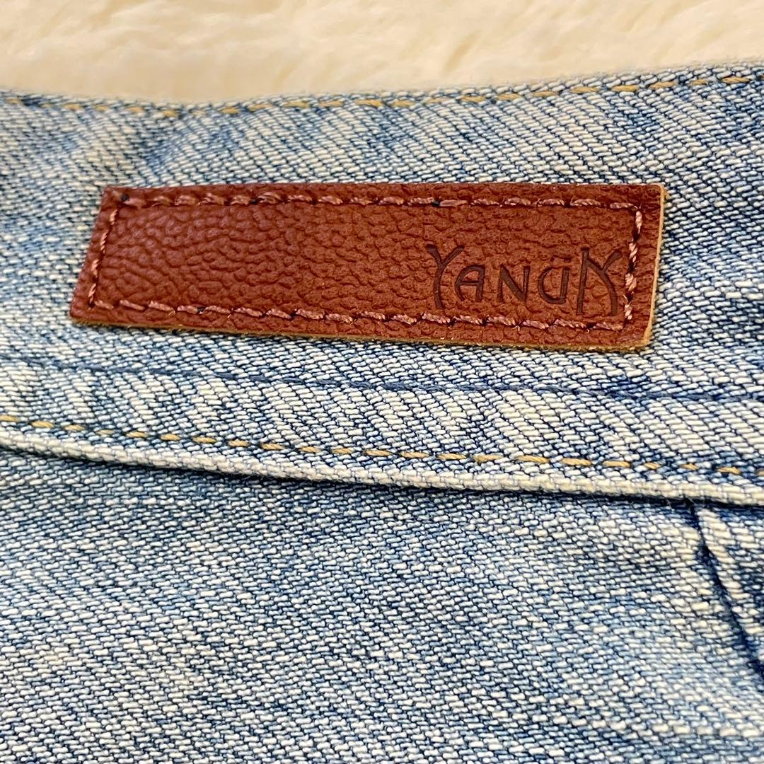 【美品】ヤヌーク ボーイズストレートLea 57111231 サイズ23