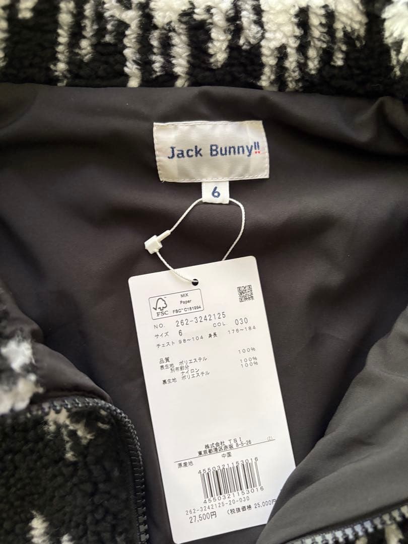 【新品】Jack Bunny!! フリースジャケット ゴルフ　ジャックバニー