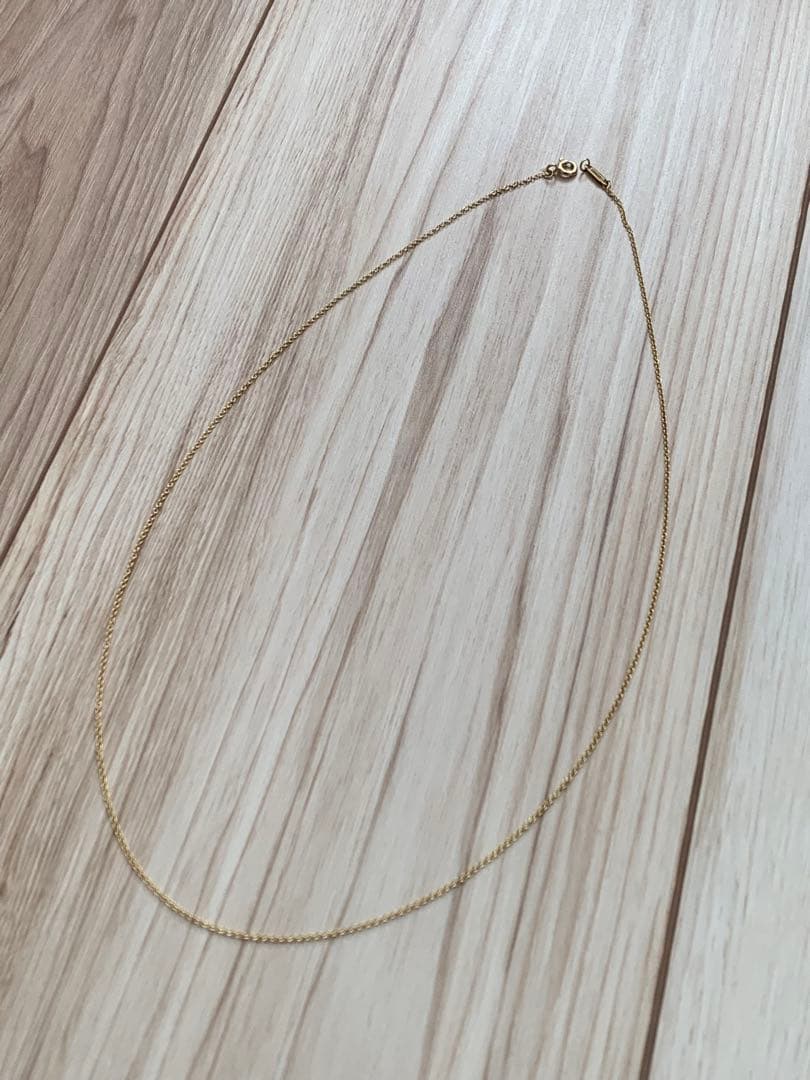 未使用品 Tiffany&Co. ティファニー K18 チェーンネックレス