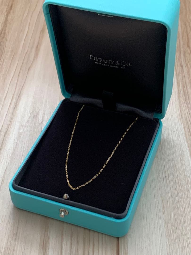 未使用品 Tiffany&Co. ティファニー K18 チェーンネックレス