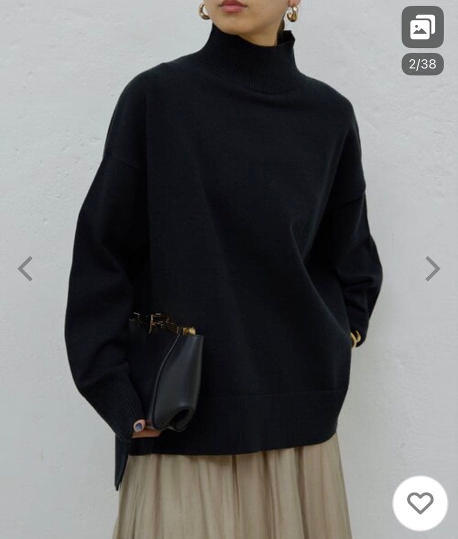 専用　 完売ブラック！ガランテ人気No.1 全骨格着痩せが叶う！オーバータートル