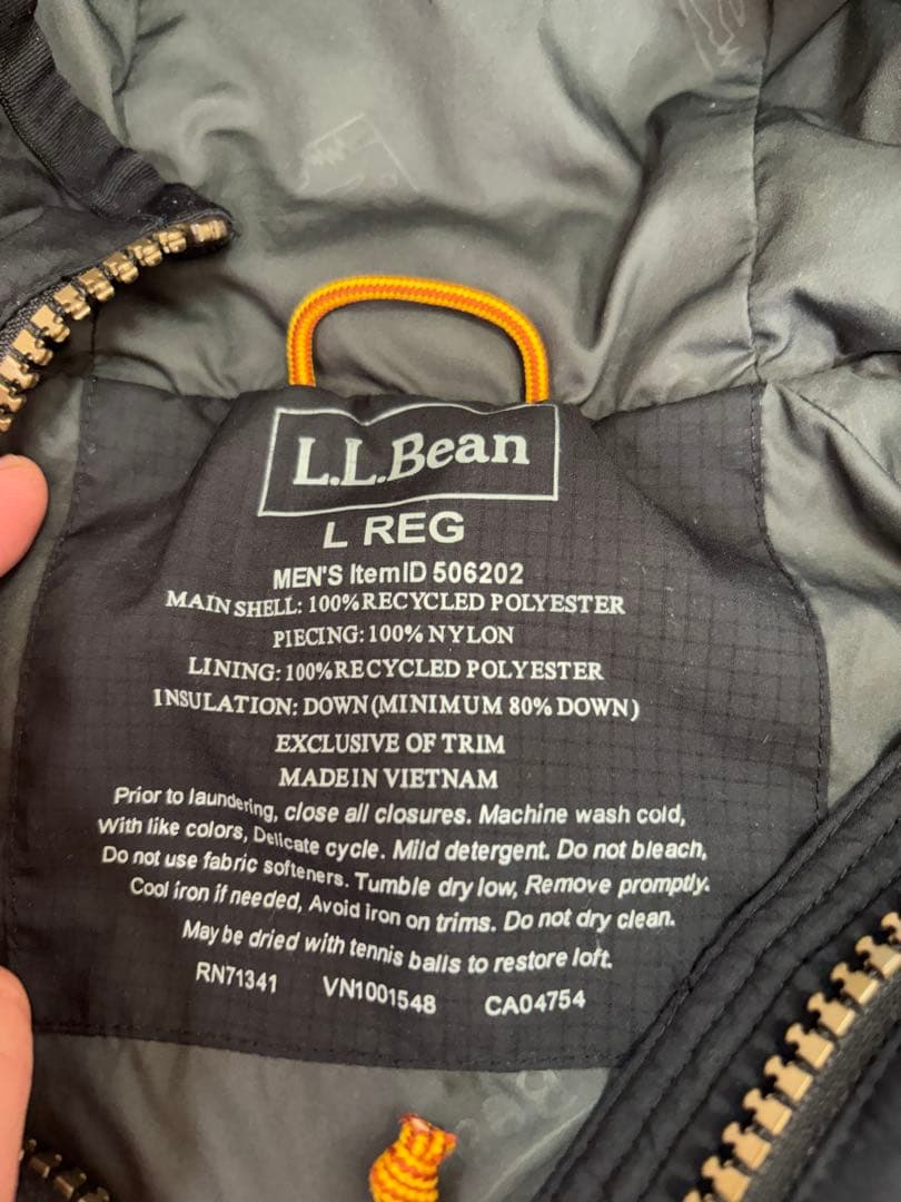 LLbean マウンテンプルオーバーダウン（米国L・日本XL）