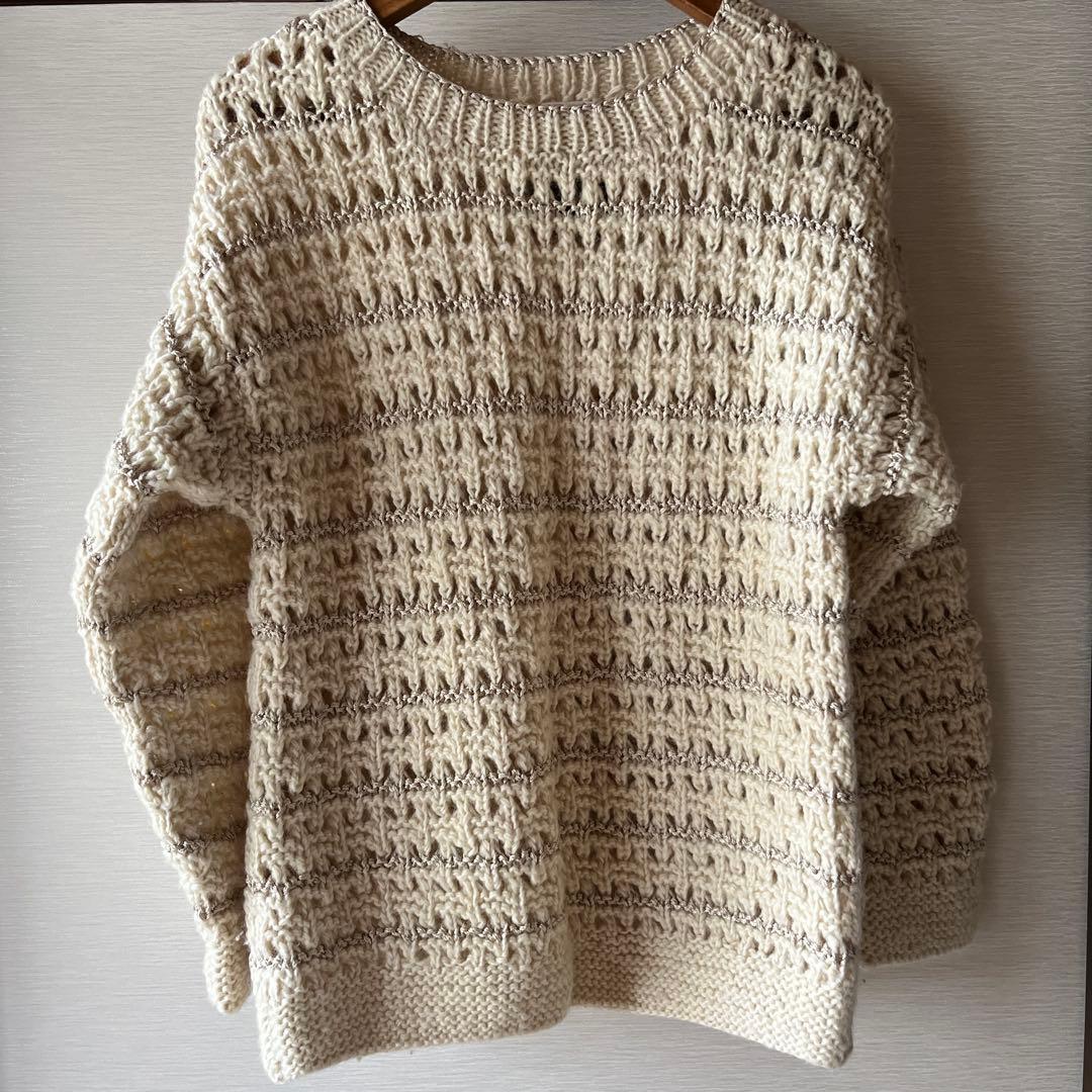 iki ネパール　手編みニット　ネパールハンドニット　yuni ambidex