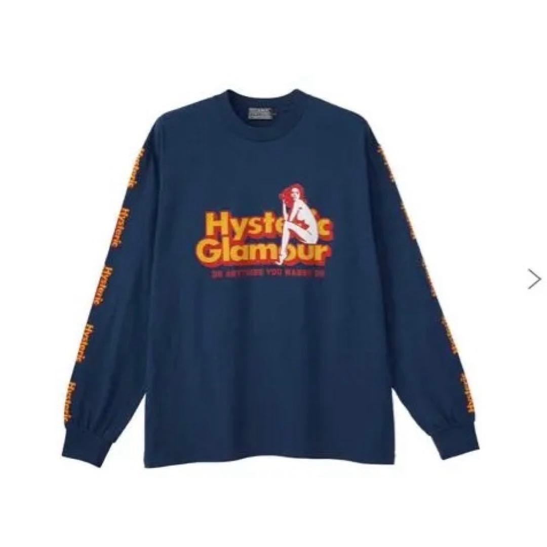 HYSTERIC GLAMOUR ネイビー ロングTシャツ