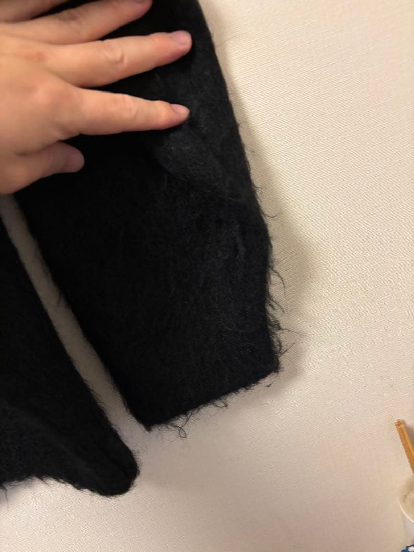 Supreme ブラック 毛羽立ちあり　モヘアニット　XL