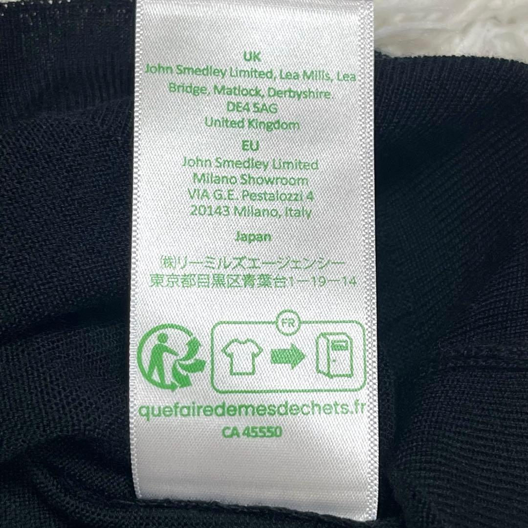 未使用品✨JOHN SMEDLEY タートルネックニット ブラック Lサイズ