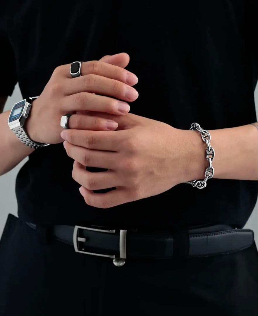 LOSE FORD 316L ANCHOR BRACELET（10MM）#B34