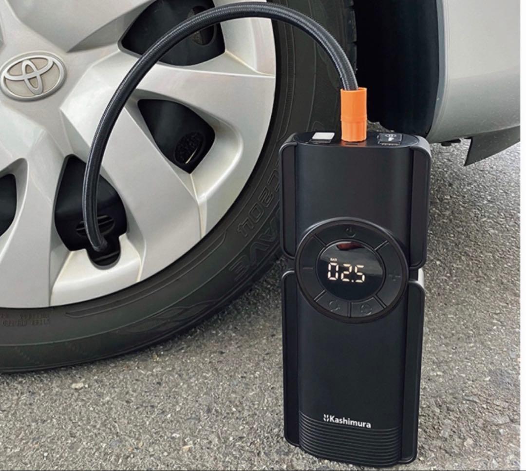 カシムラKD-269 電動コンプレッサー付きジャンプスターター 8000mAh