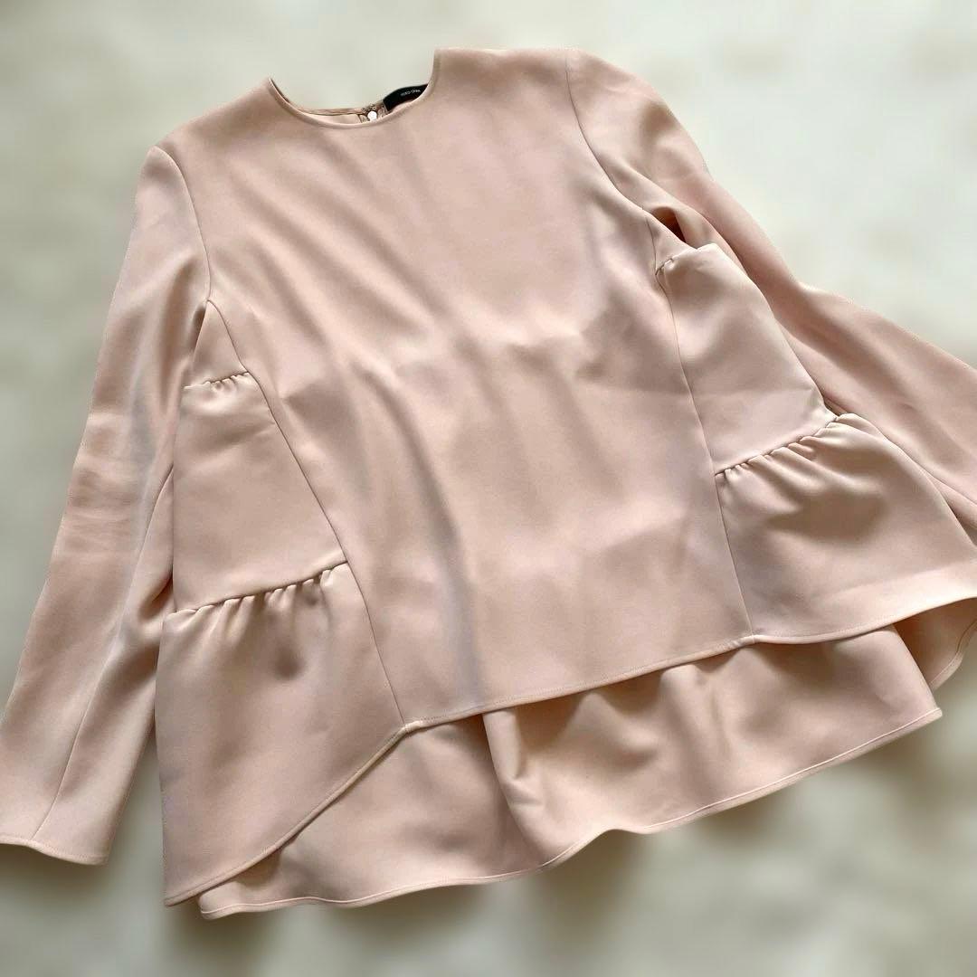 yoko chan ヨーコチャン バックティアードブラウス ピンク