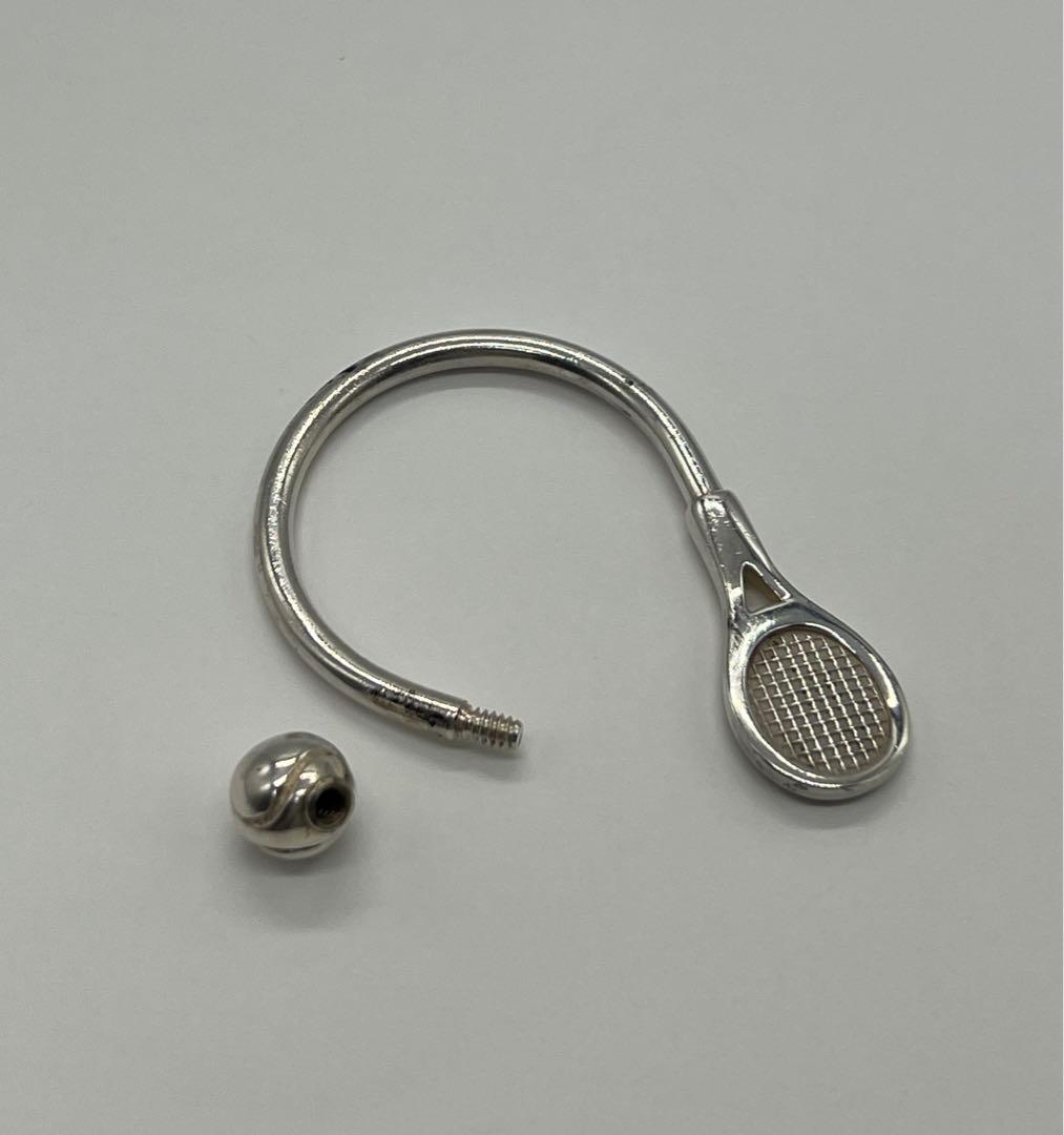 ティファニー TIFFANY&CO テニスラケット ボール モチーフ キーリング