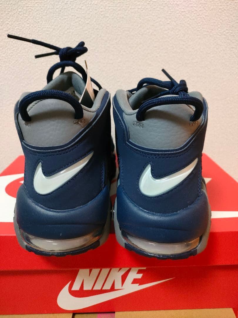 【新品未使用】ナイキ エアモア アップテンポ クールグレー ミッドナイトネイビー