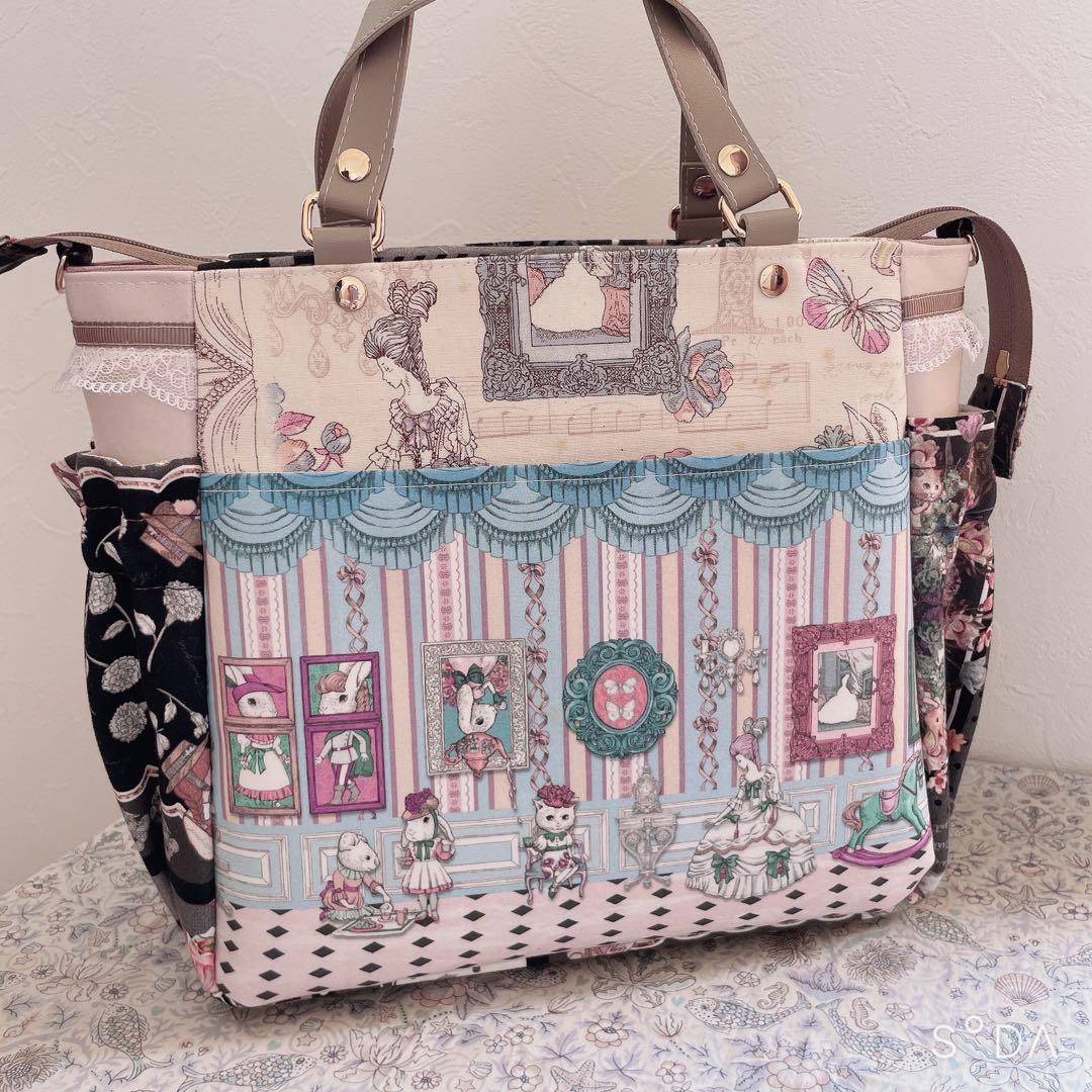 リバティ ジョリーフルール スクエアトートバッグ