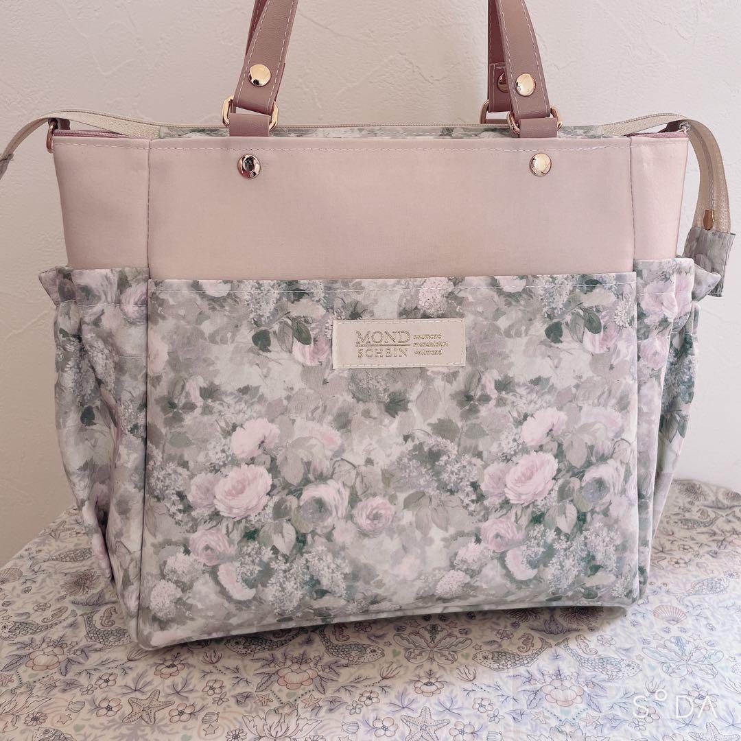 リバティ ジョリーフルール スクエアトートバッグ