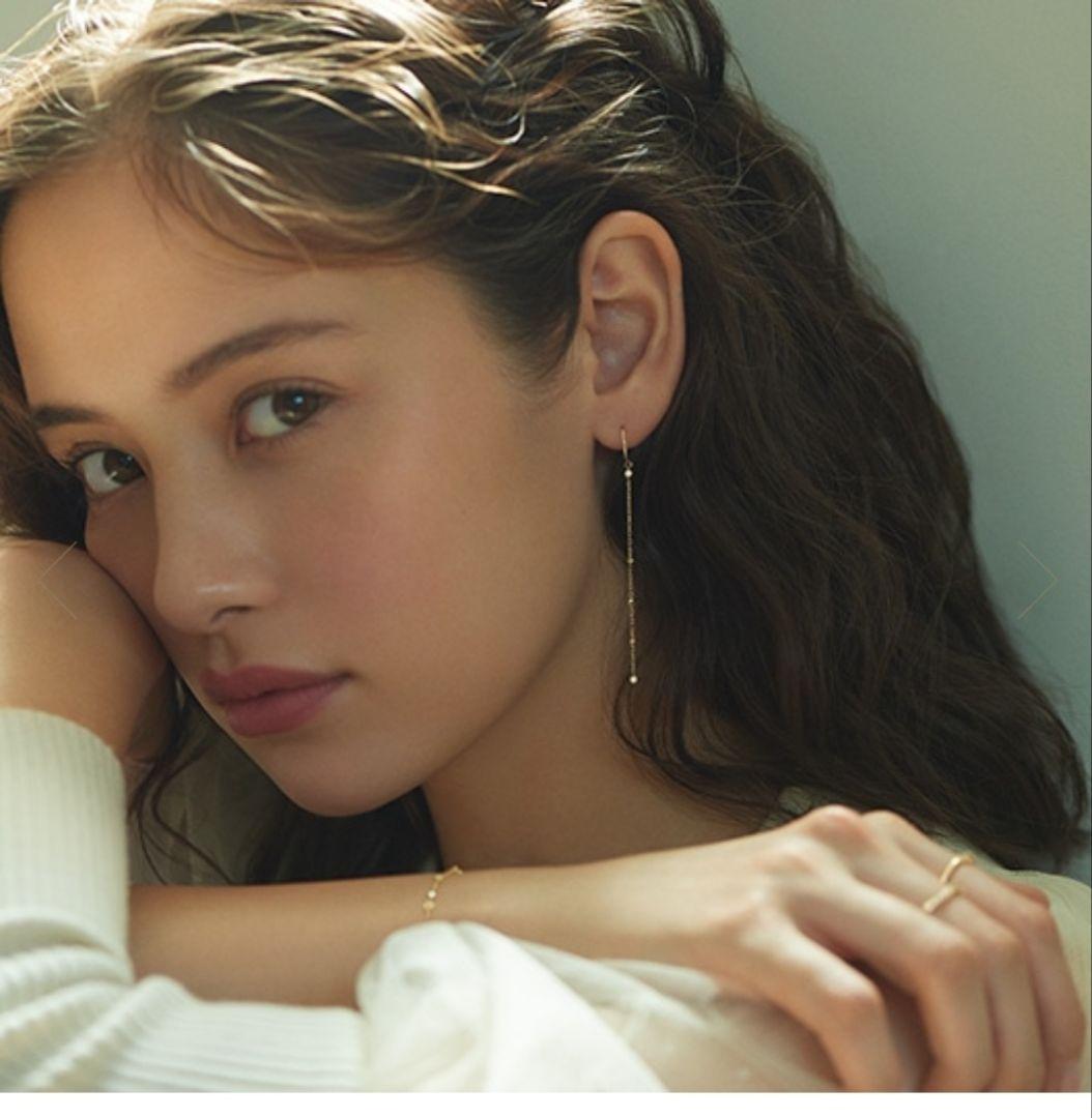 AHKAH　18Kイエローゴールド　ダイヤ　コロネット ピアス