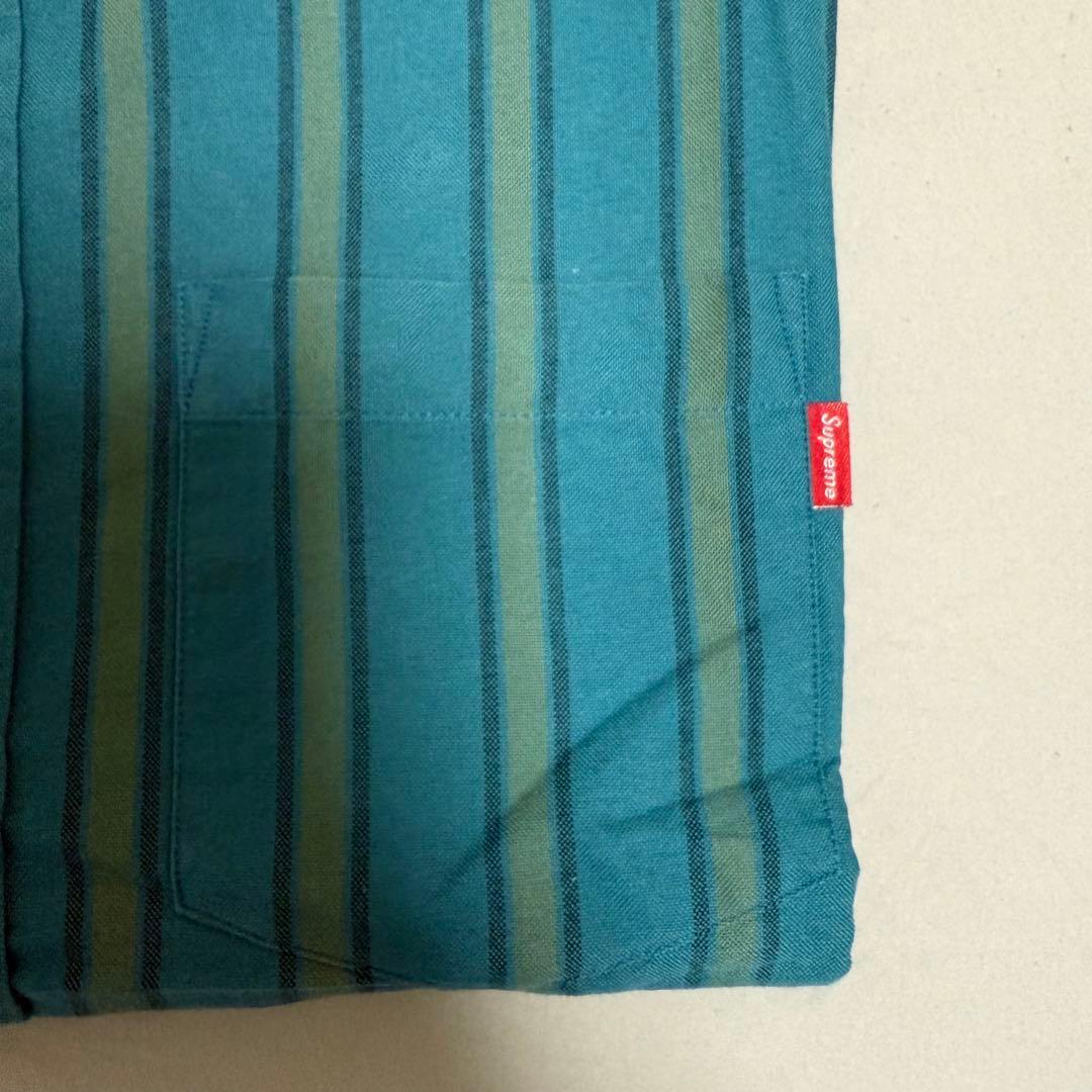 トップス S Supreme Oxford Shirt Teal Stripe 18FW