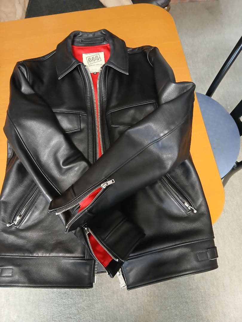 666 本革 ライダース ジャケット 38 10日～12日迄の特別価格