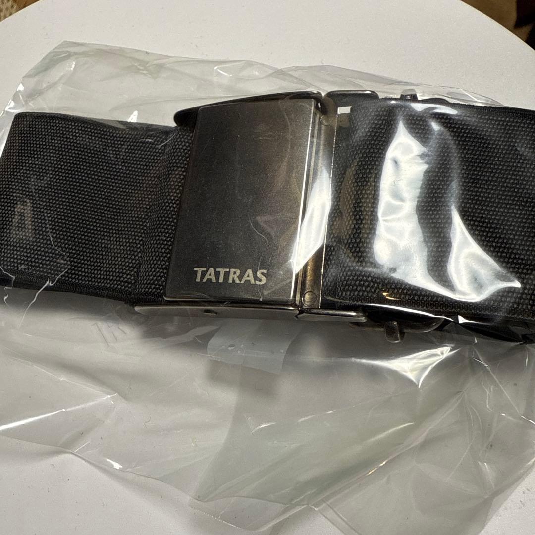 タトラス　ダウン　ロングコート　ラビアナ　ブラックネイビー系　02サイズ　ベルト