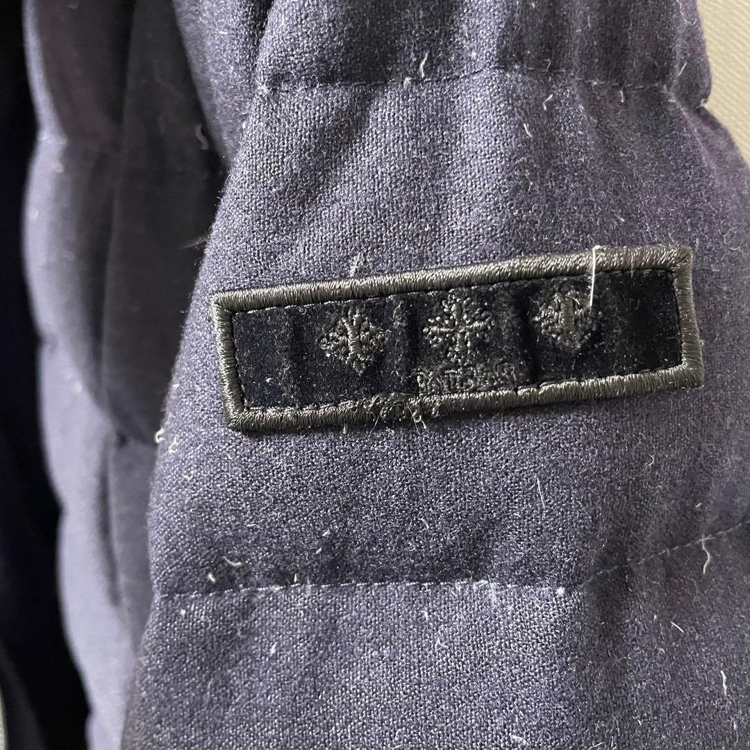 タトラス　ダウン　ロングコート　ラビアナ　ブラックネイビー系　02サイズ　ベルト